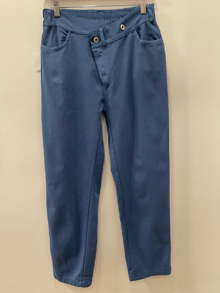 Pantalón elástico azul tejano