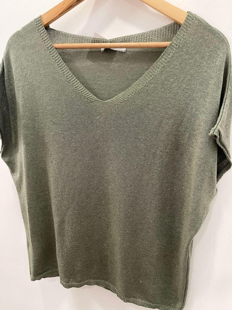 Blusa cuello pico