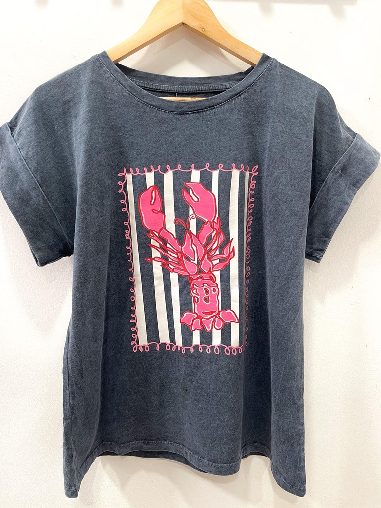 Camiseta gris bogavante