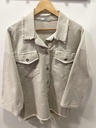 Chaqueta tejana beige