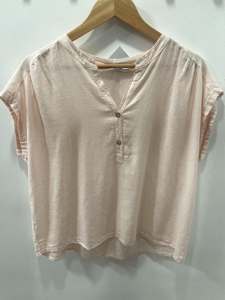 Blusa cuello pico oversize (talla pequeña)