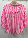Camisa rayas cuello pico