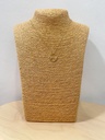 Collar flor dorado