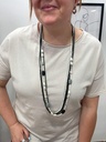 Collar largo negro