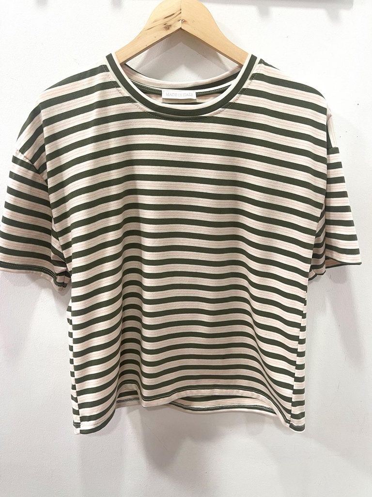 Camiseta rayas manga corta
