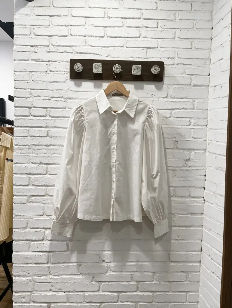 Camisa Manga Abullonada