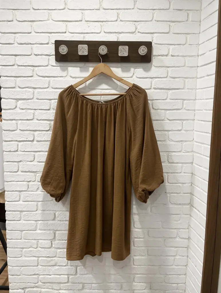 Vestido Manga Abullonada
