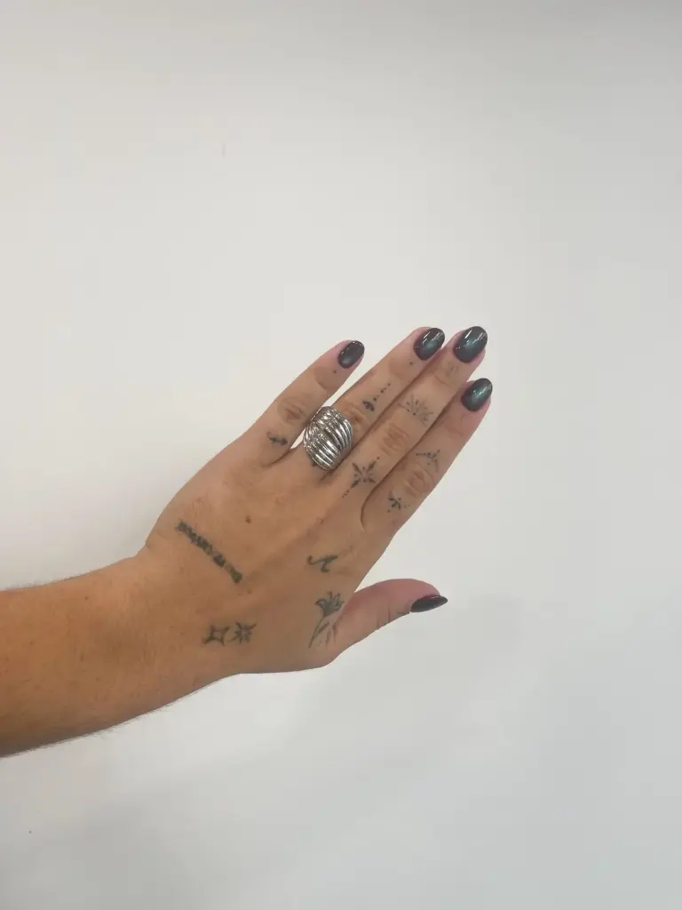 Anillo Lava Plateado