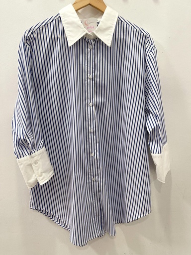 [1000087] Camisa rayas azul