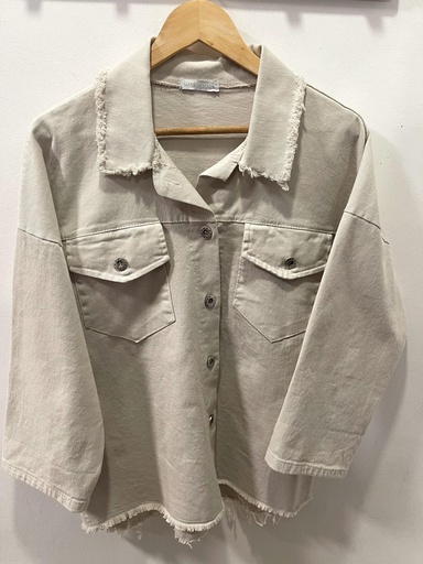 [1000098] Chaqueta tejana beige