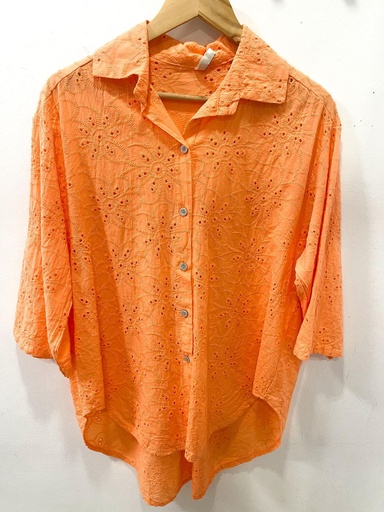 Camisa larga flores