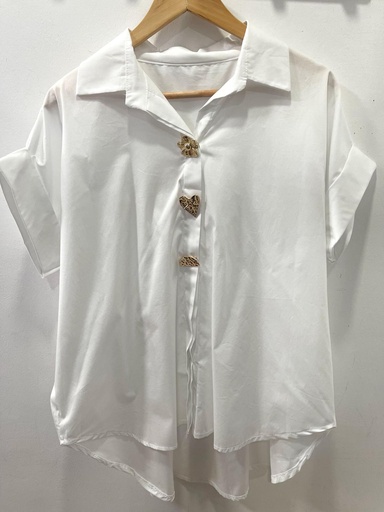 Camisa broche dorado