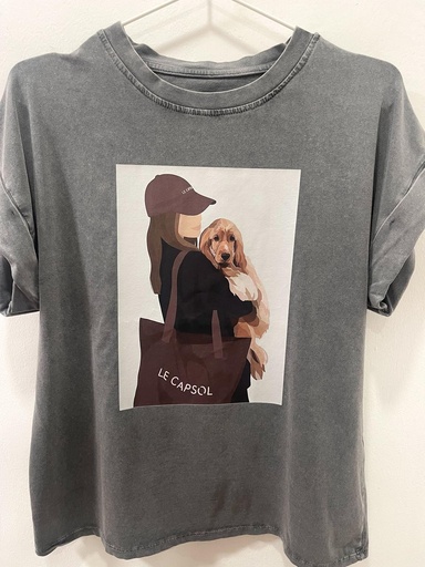 [1000132] Camiseta gris chica