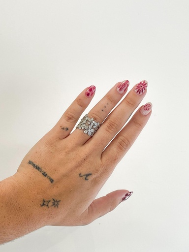 [1000152] Anillo doble flor