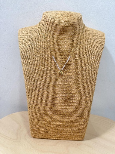 Collar corazón dorado