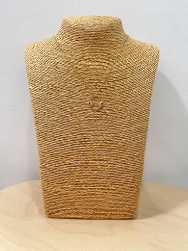 [1000196] Collar flor dorado