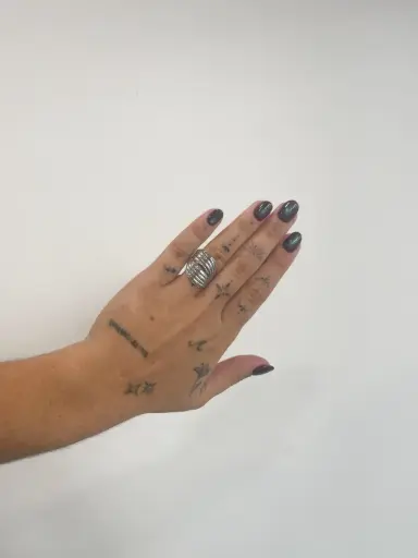 Anillo Lava Plateado