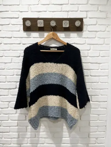 [1000322] Jersey Cuello Pico Rayas